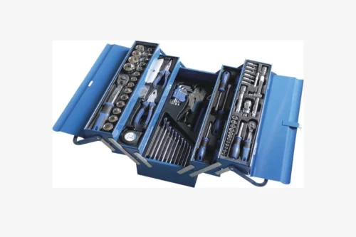 Caisse à outils composée de 85 outils
